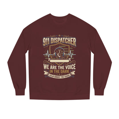 911 Dispatcher Crewneck Sweatshirt — "We Are The Voice In The Dark" Tribute