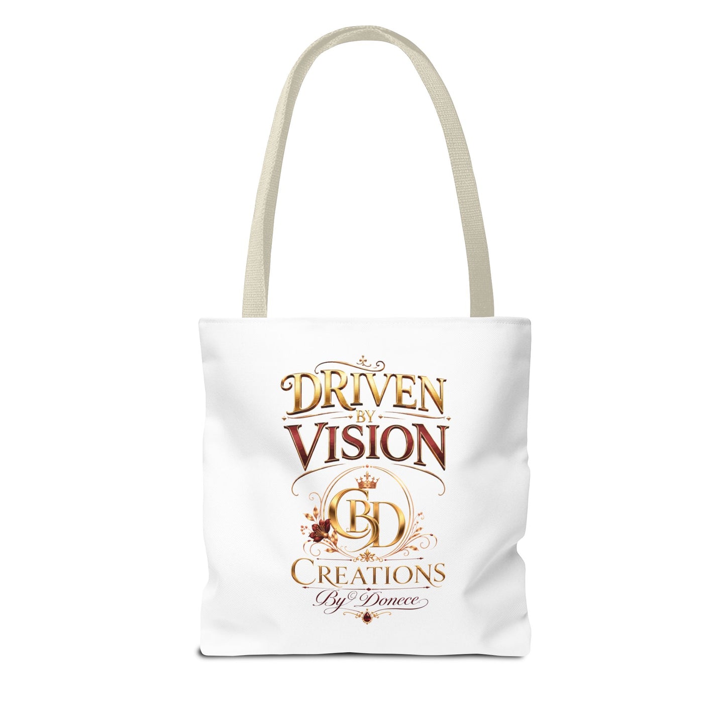Driven by Vision Tote Bag — Branded BD Creations All-Over Print Tote