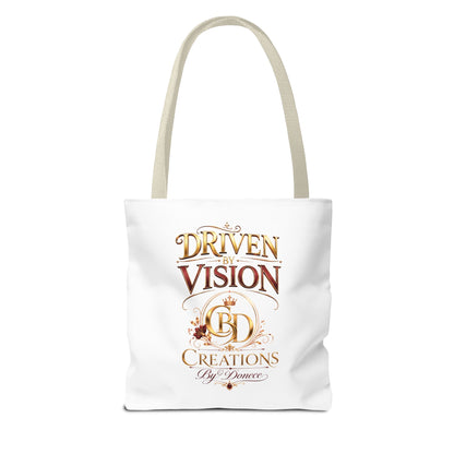 Driven by Vision Tote Bag — Branded BD Creations All-Over Print Tote