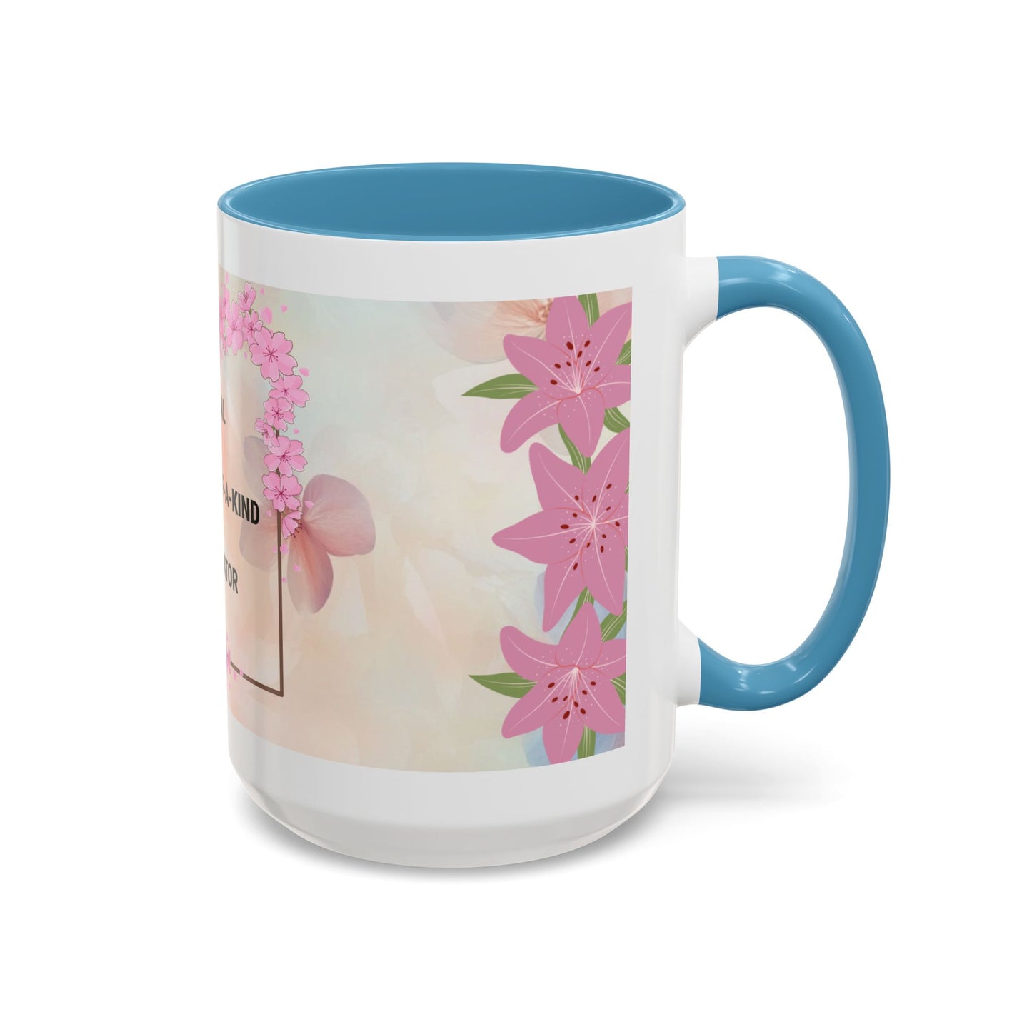 Mom Acronym Coffee Mug — "MOM: Magical • One-of-a-Kind • Motivator" Floral Accent