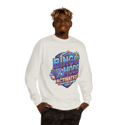 Bingo Mode Activated Sweatshirt — Fun Gamer/Player Bingo Crewneck