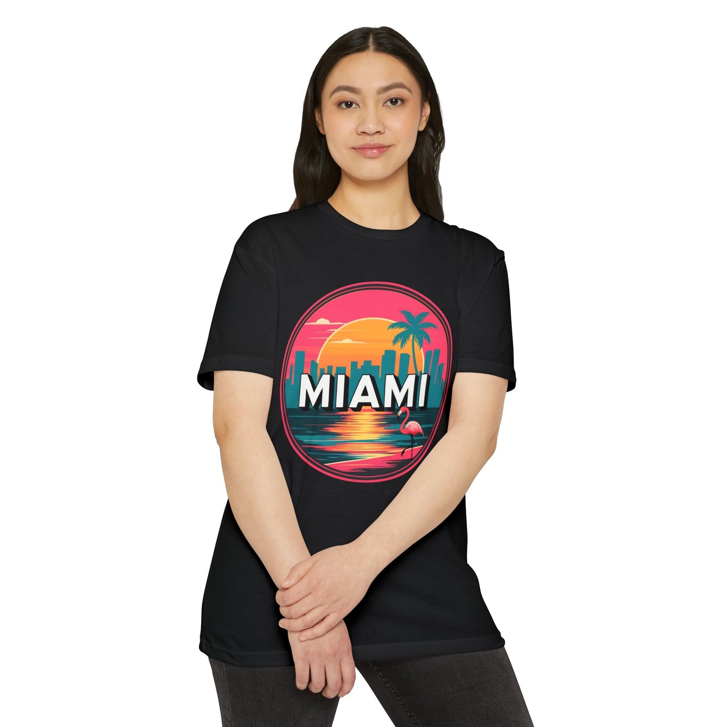 Miami Sunset T-Shirt — Retro Palm Beach Vacation Tee