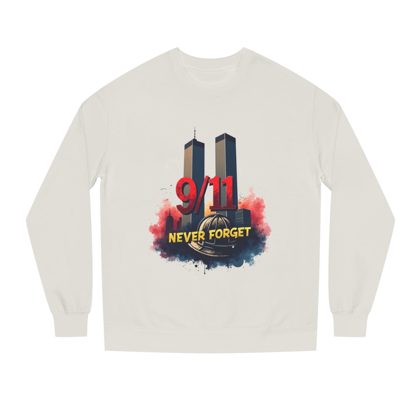 9/11 Never Forget Sweatshirt — Twin Towers Memorial Crewneck