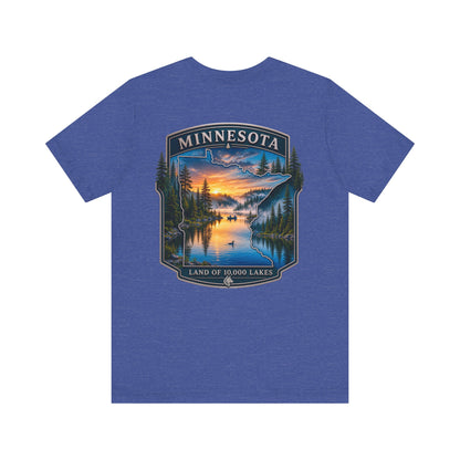 Minnesota Lakes Sunset T‑Shirt