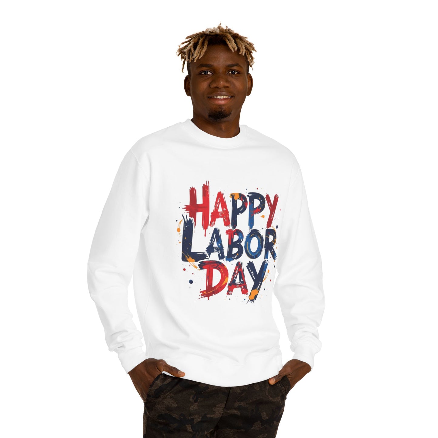 Happy Labor Day Crewneck Sweatshirt – Patriotic Holiday Pullover
