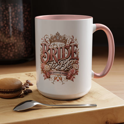 Bride to Be Coffee Mug — Floral Bridal Accent Mug (11/15oz)