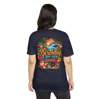 Birthday Cruise T-Shirt — Tropical Celebration Tee with Cruise Ship Design