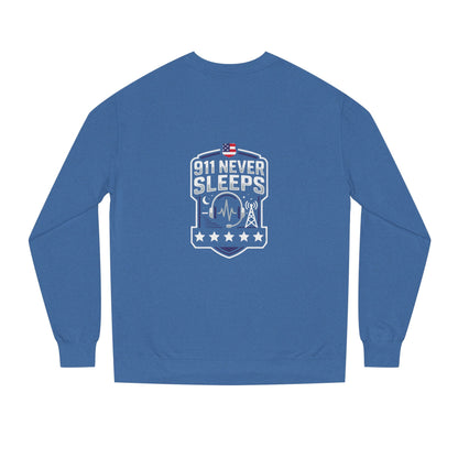 911 Never Sleeps Sweatshirt – Emergency Dispatcher & First Responder Tribute Crewneck