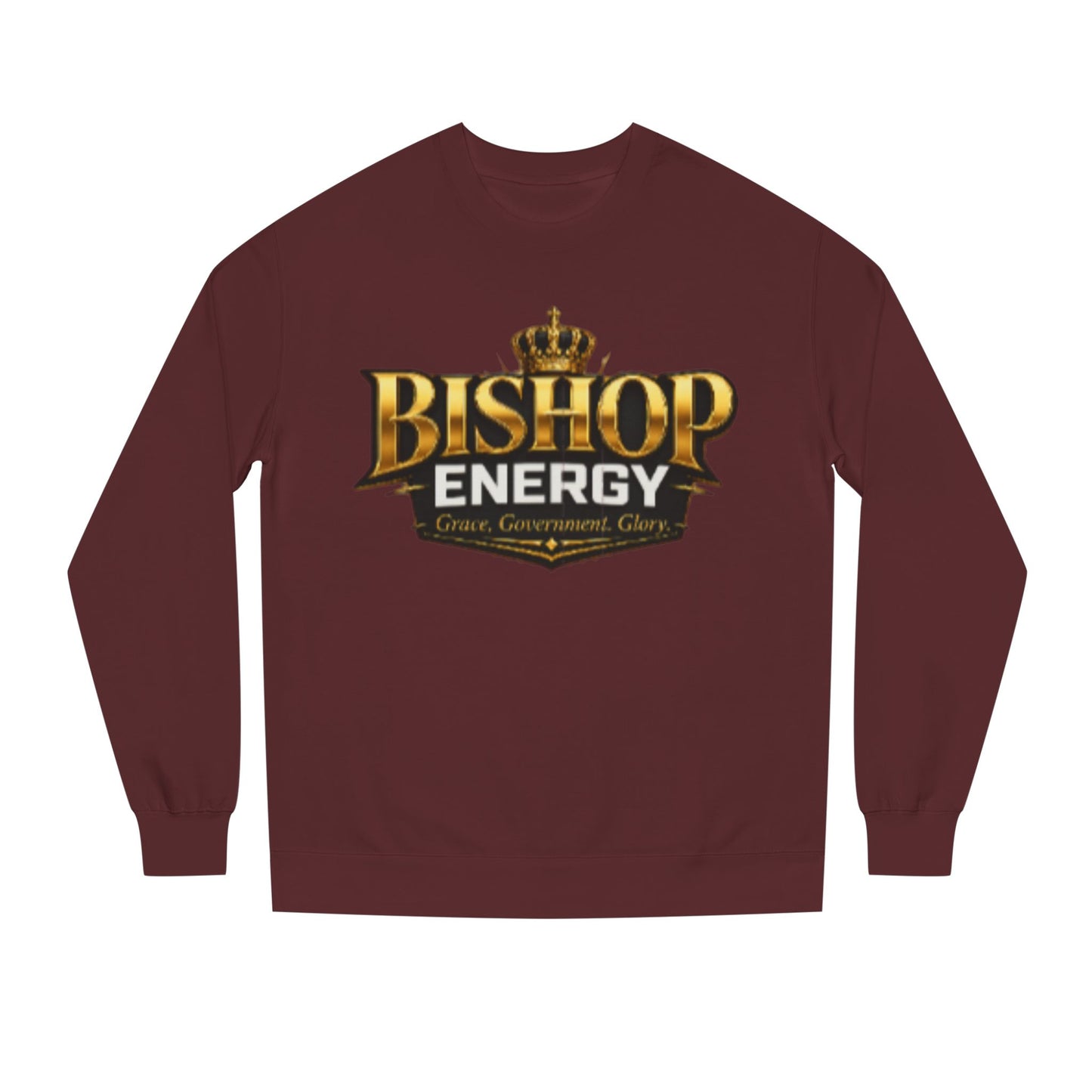 Bishop Energy Crewneck Sweatshirt — Gold Crown Logo Streetwear