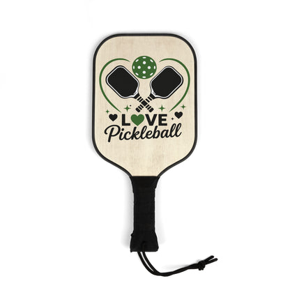 Pickleball Paddles Set — 'Love Pickleball' Decorative Paddle Kit with 2 Balls