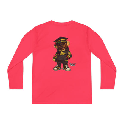 Youth Long Sleeve Tee — Graduation Bear Design