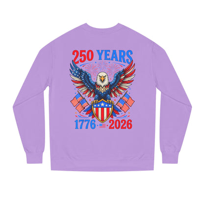 250 Years 1776–2026 Eagle Crewneck Sweatshirt — Patriotic 250th Anniversary