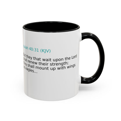 Scripture Coffee Mug — Isaiah 40:31 Inspirational Accent Mug (11/15oz)