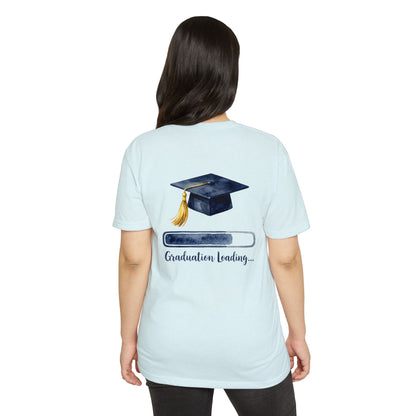 Graduation Loading T-Shirt — Cap & Progress Bar Grad Tee