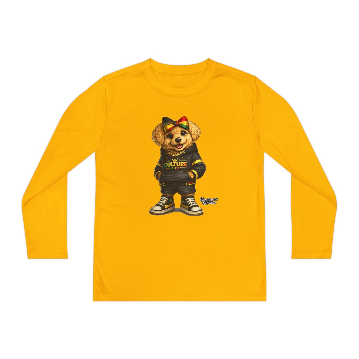 Kids Teddy Bear Graphic Long Sleeve Tee — 'Future' Hoodie Design