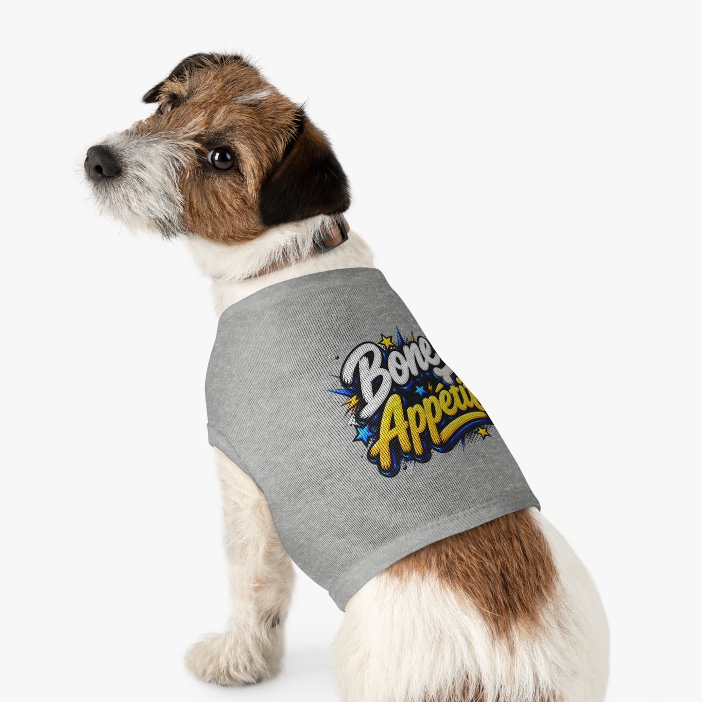 Pet Tank Top — "Bone Appétit" Graphic Dog Tank