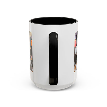 Cat Lover Accent Coffee Mug — “Life Is Better With Cats” 11/15oz