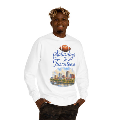 Saturdays in Tuscaloosa Crewneck Sweatshirt — Football City Skyline Pullover
