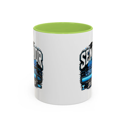 Senior Year Loading 2027 Accent Coffee Mug — Graduation Gift Cup (11/15oz)