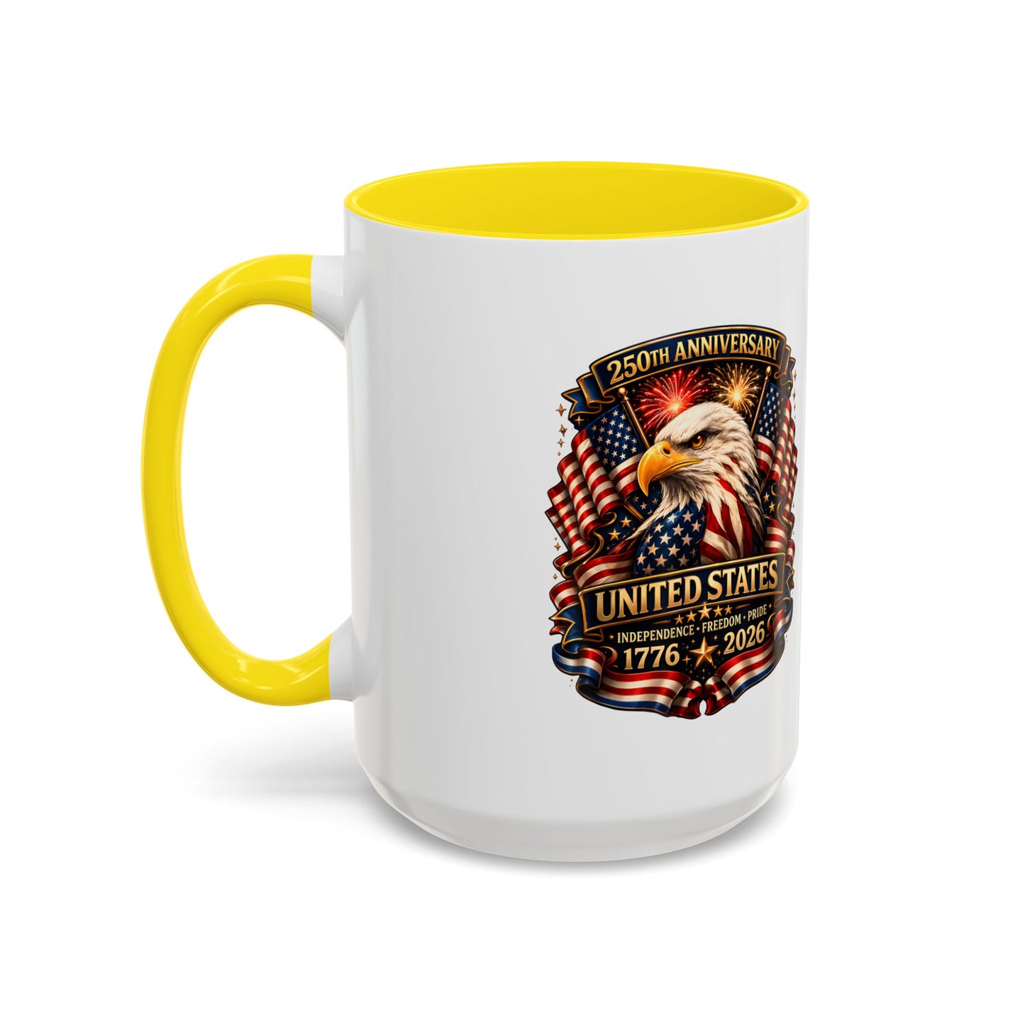 Patriotic Eagle Coffee Mug - United States 250th Anniversary 1776-2026