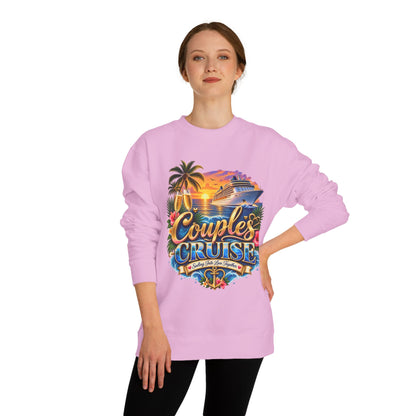 Couples Cruise Sweatshirt — Tropical Sunset Cruise Graphic Crewneck