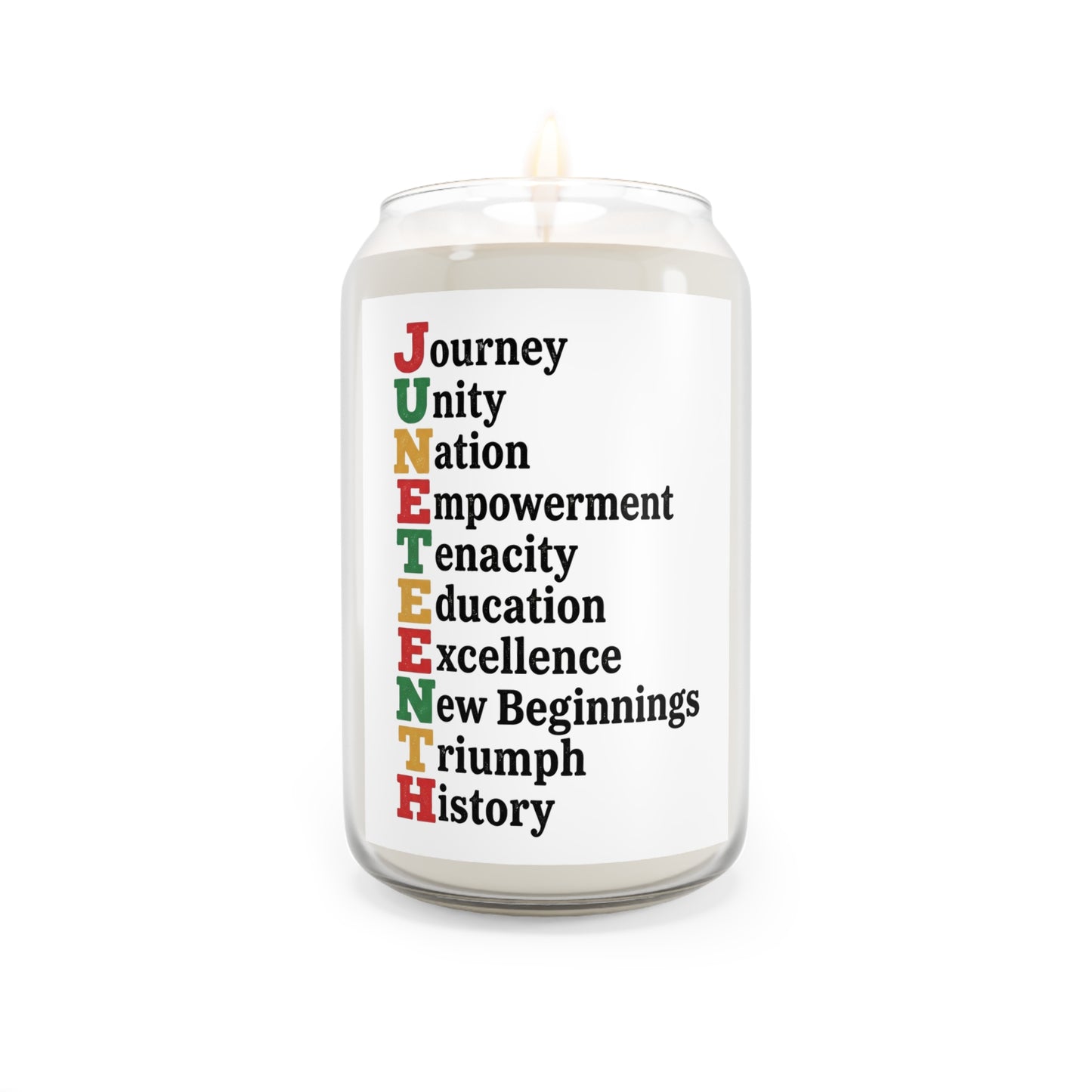 Juneteenth Soy Candle — 13.75oz Scented Jar (Journey • Unity • New Beginnings)