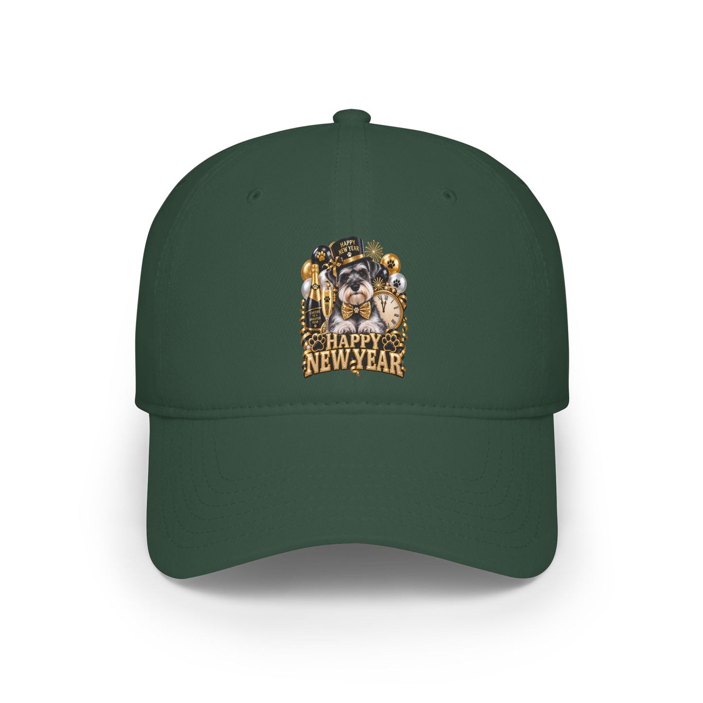 Happy New Year Bulldog Low Profile Cap