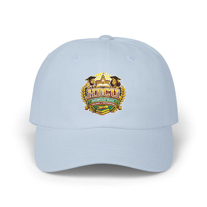 Dad Cap with Vintage Floral Crest Embroidered Design