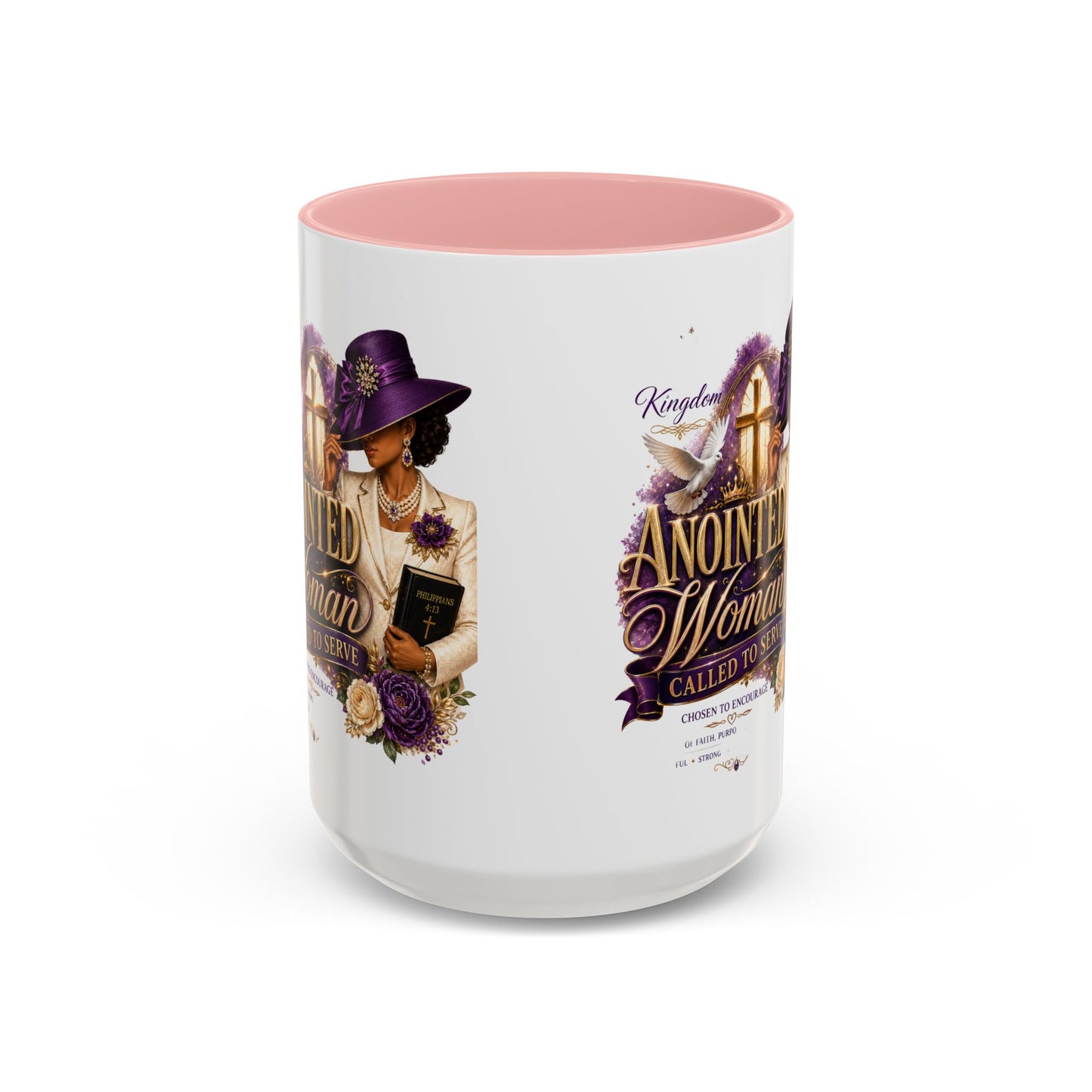 Anointed Woman Coffee Mug — Faithful, Called to Serve Accent Mug (11/15oz)