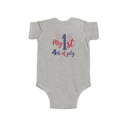 My 1st 4th of July Infant Bodysuit — Baby Independence Day Onesie