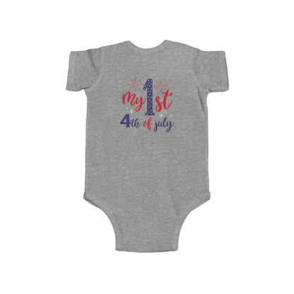 My 1st 4th of July Infant Bodysuit — Baby Independence Day Onesie