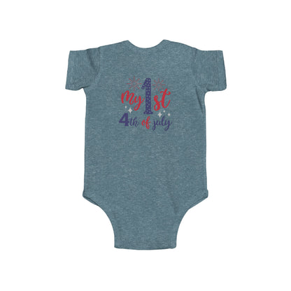 My 1st 4th of July Infant Bodysuit — Baby Independence Day Onesie