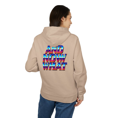 And Now What Hoodie — Retro Gradient Text Pullover