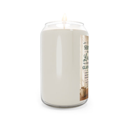 Serve the Lord With Gladness Soy Candle — Inspirational Psalm 100 Prayer Jar (13.75 oz)