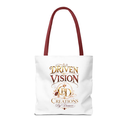 Driven by Vision Tote Bag — Branded BD Creations All-Over Print Tote