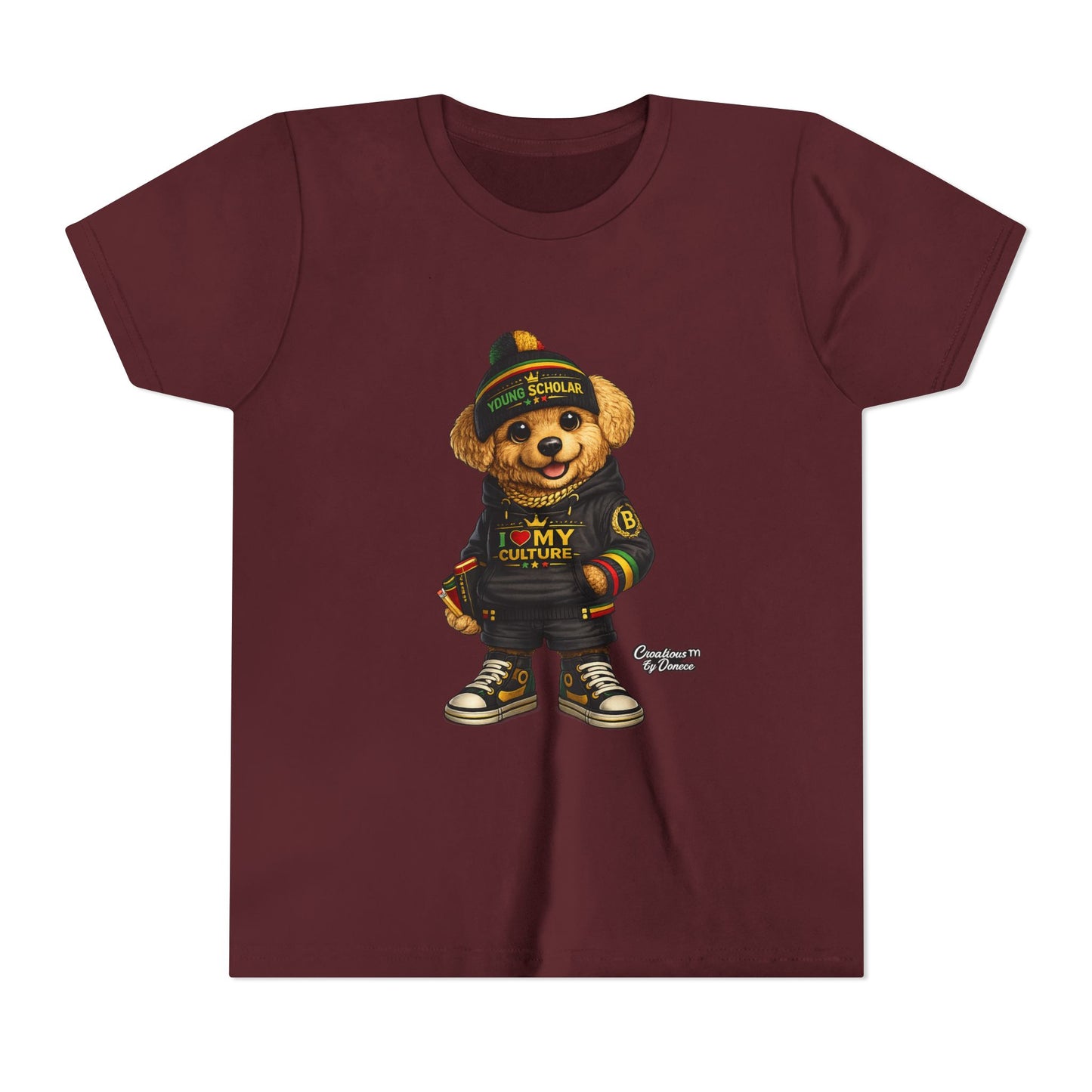 Youth Bear Graphic Tee – "I Love My Culture" Urban Streetwear