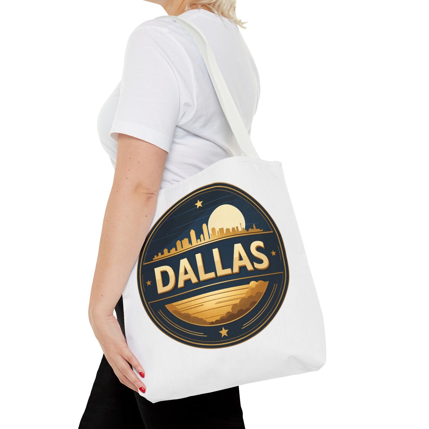 Dallas Skyline Circle Tote