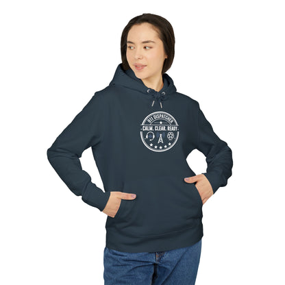 Dispatcher Hoodie — "911 Dispatcher: Calm. Clear. Ready." Badge Pullover