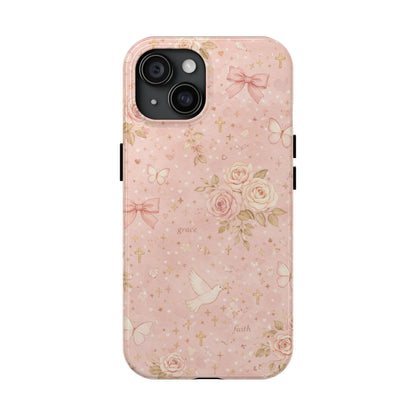 Grace Faith Phone Case | Christian floral iPhone Case