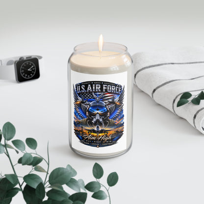 U.S. Air Force Scented Soy Candle – 'Aim High' 13.75oz Memorial Gift