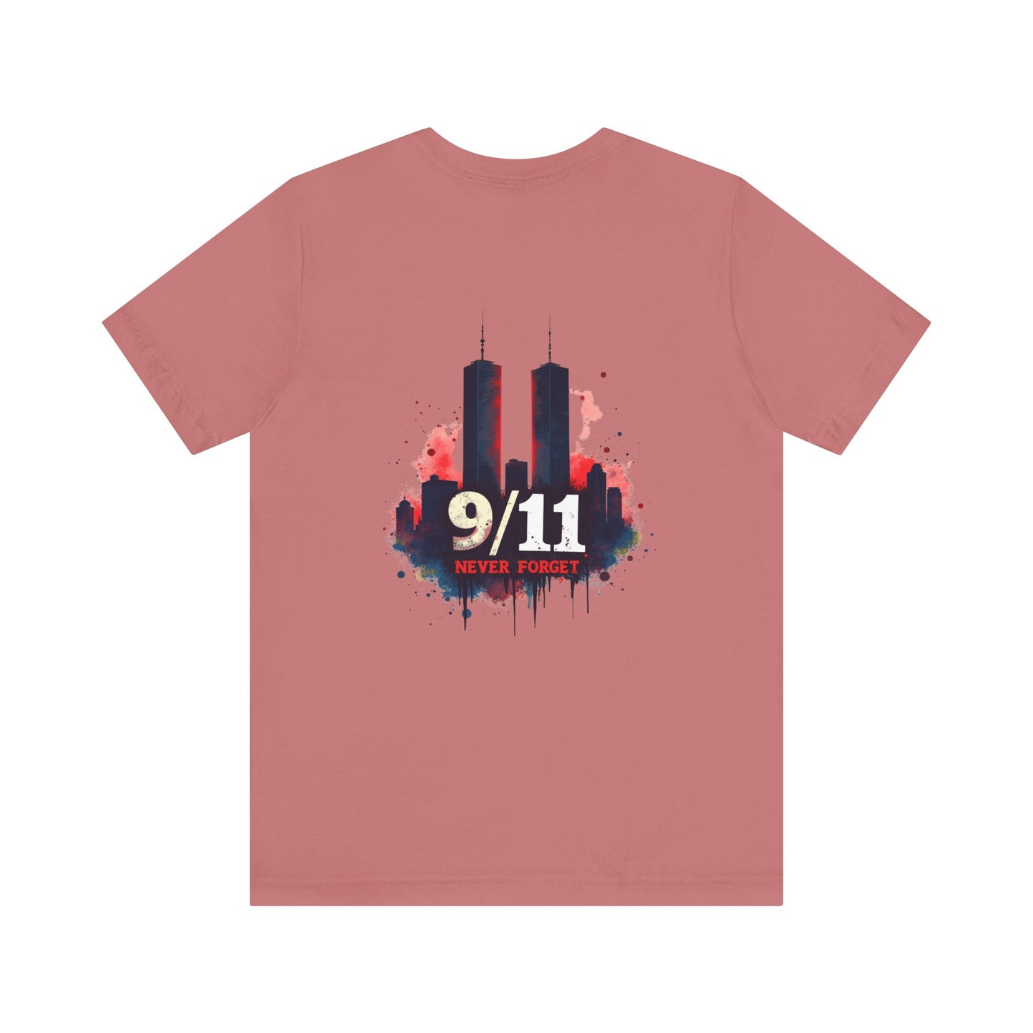 9/11 Never Forget T-Shirt — World Trade Center Memorial Tee