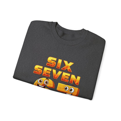 Six Seven 67 Cartoon Graphic Sweatshirt