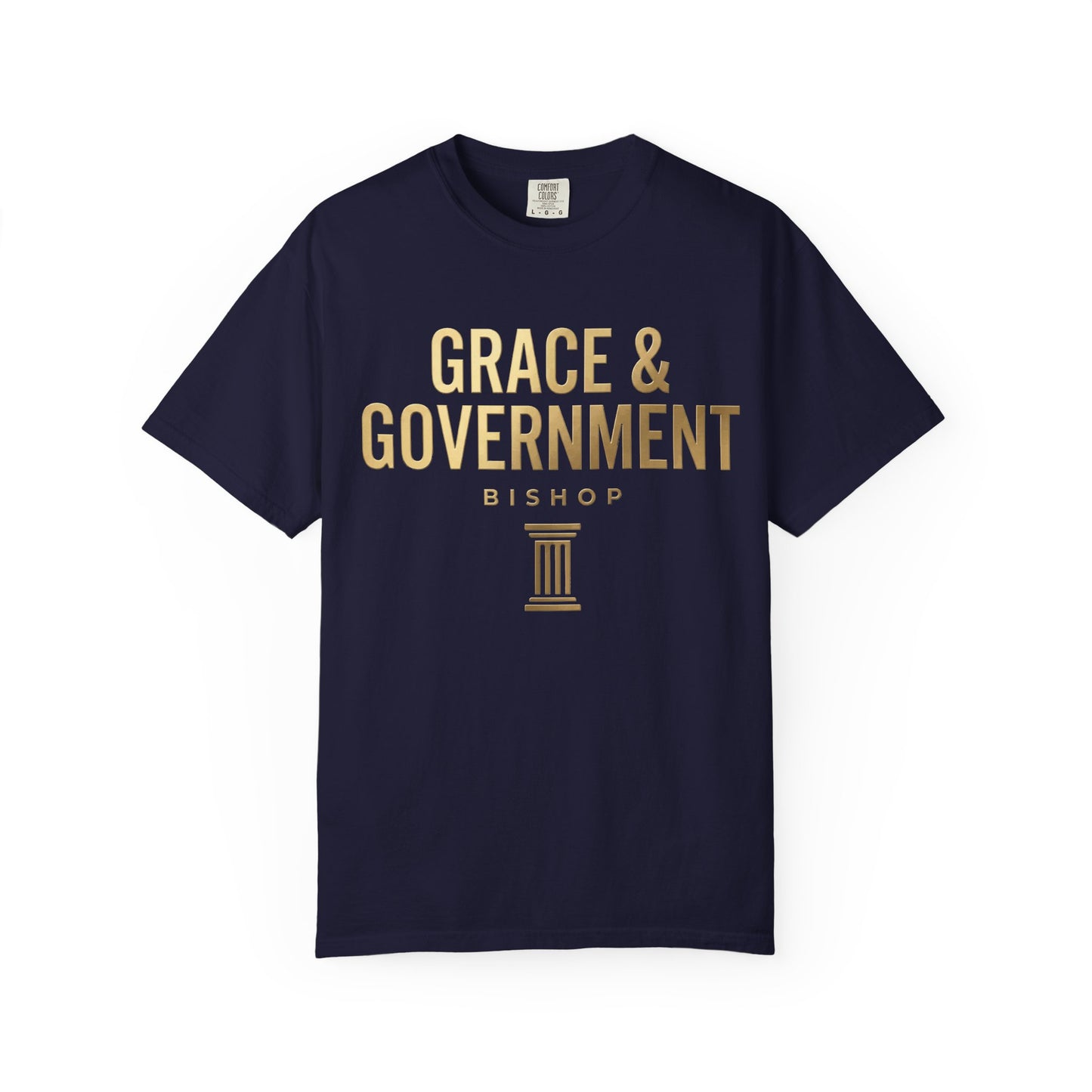 Grace & Government Bishop T-Shirt — Faith-Inspired Church Tee