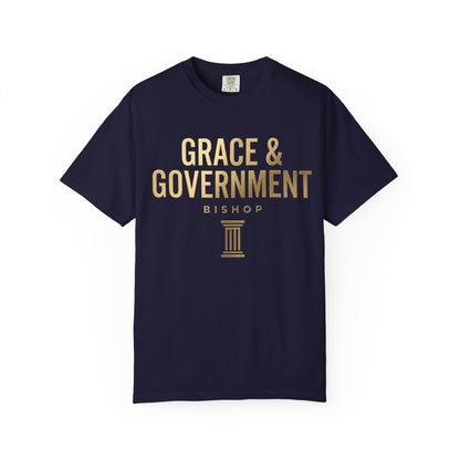 Grace & Government Bishop T-Shirt — Faith-Inspired Church Tee