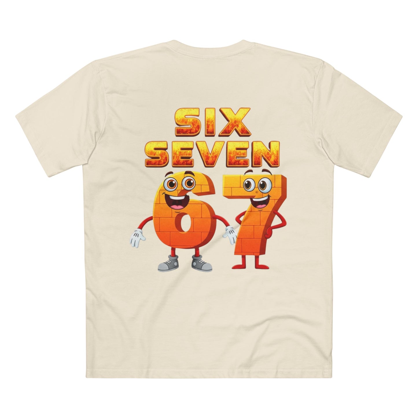 Six Seven 67 Cartoon Tee – Funny Number Graphic T-Shirt