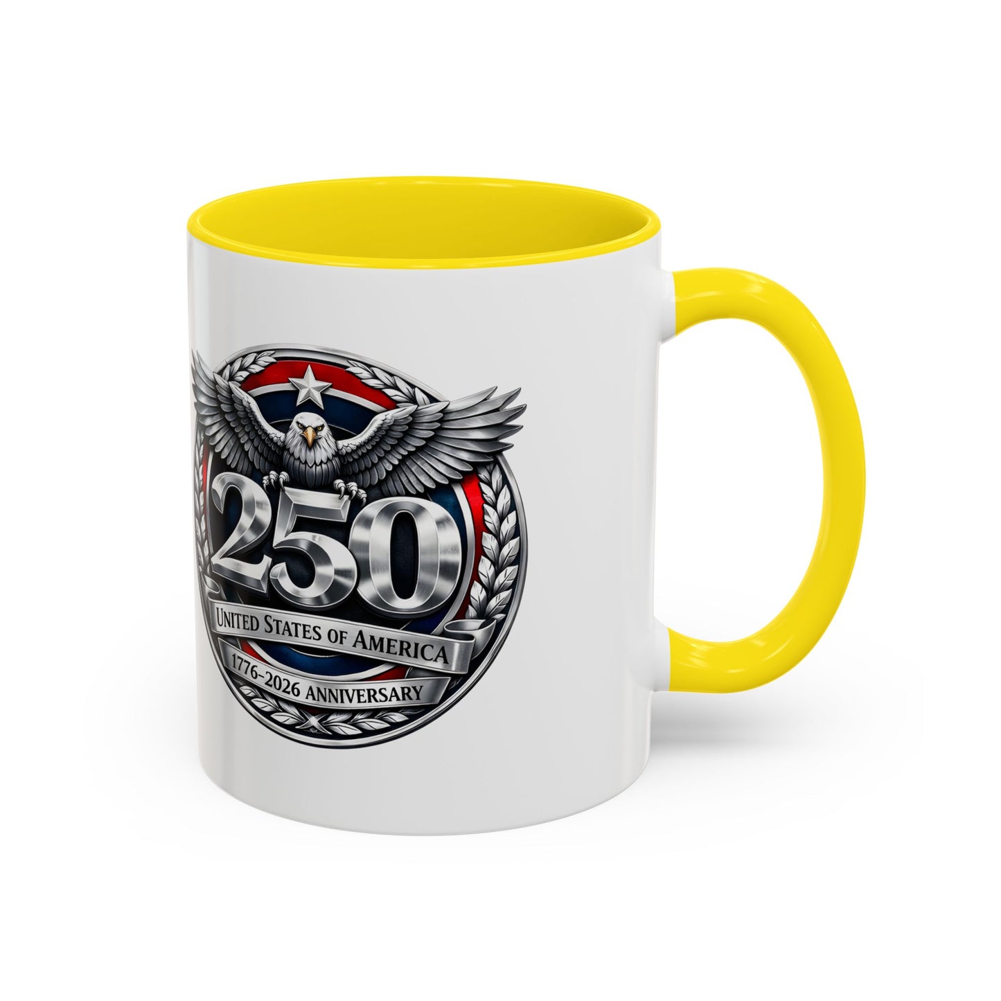 250th USA Bicentennial Eagle Coffee Mug — 1776–2026 Anniversary Accent Mug