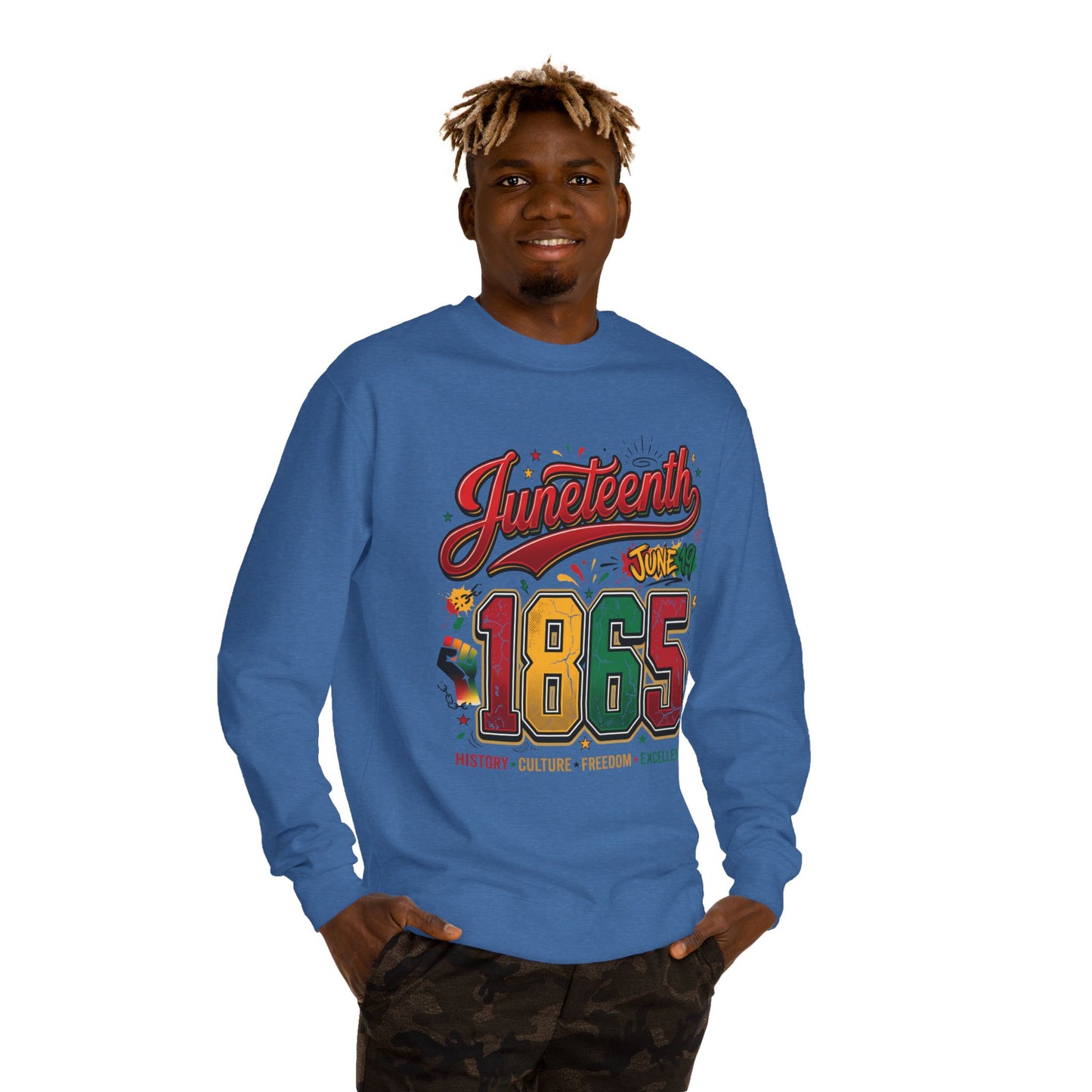 Juneteenth 1865 Crewneck Sweatshirt — History • Culture • Freedom