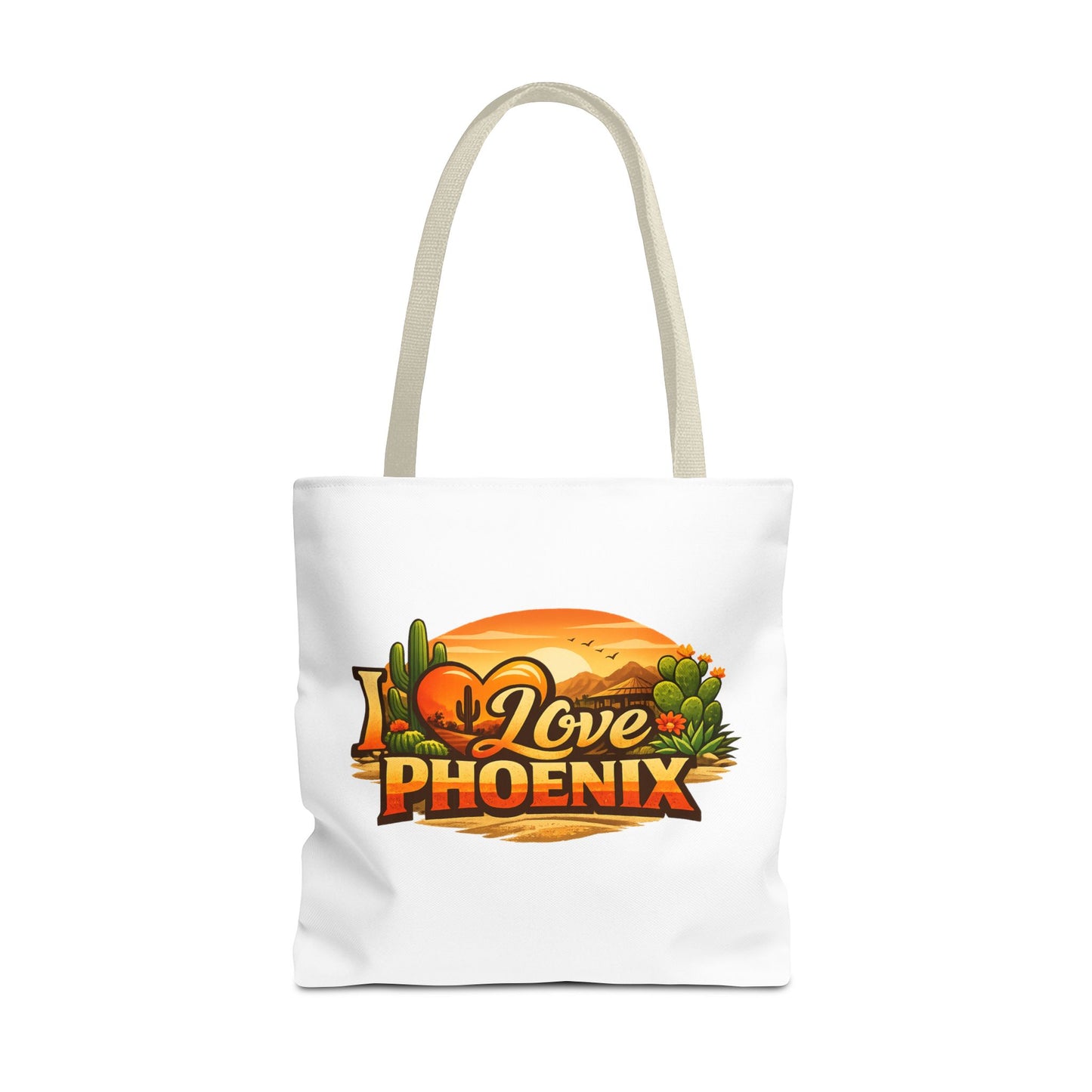 I Love Phoenix Tote Bag – Desert Sunset Illustration