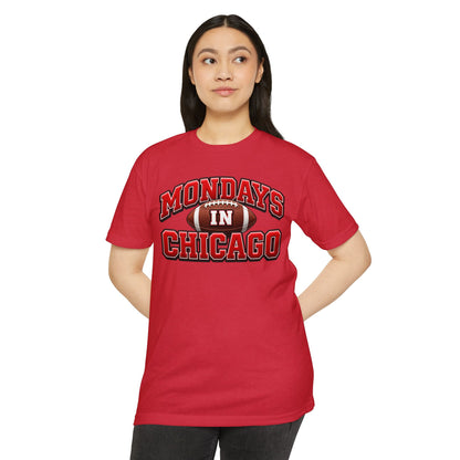 Mondays in Chicago Football T-Shirt