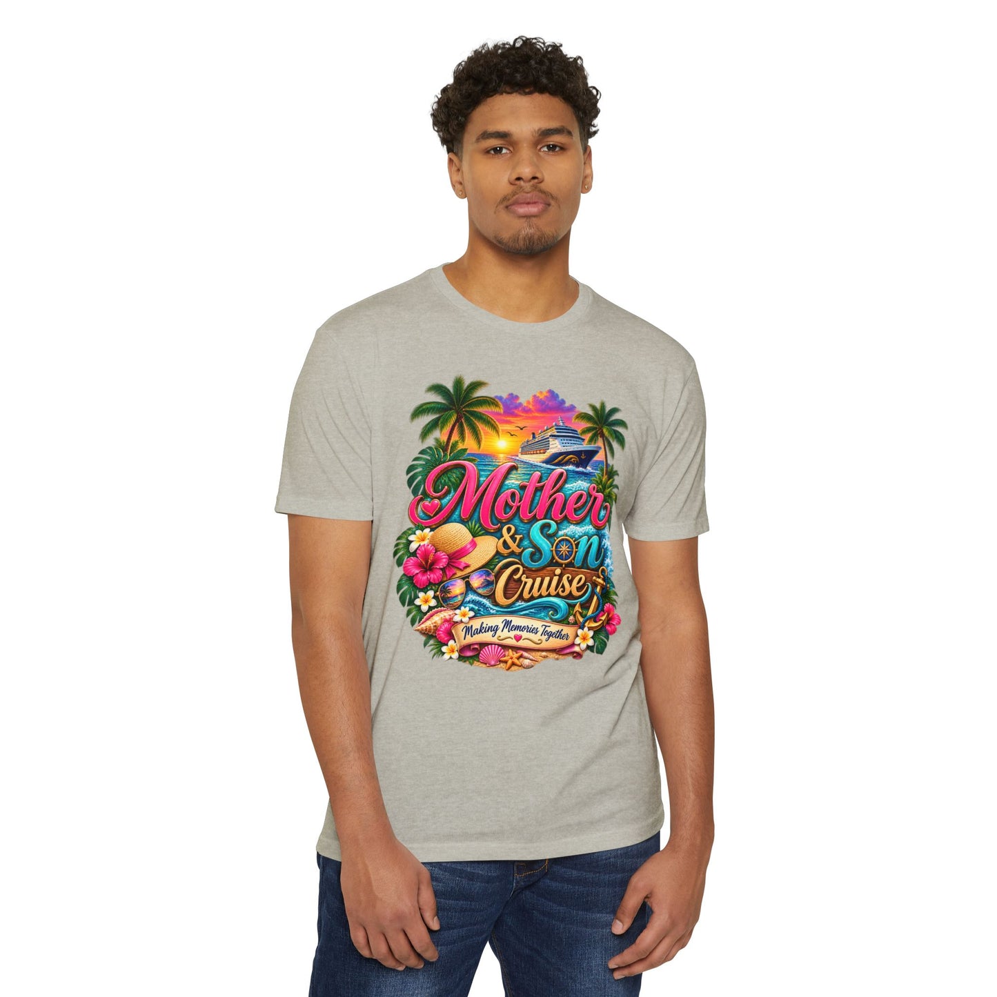 Mother & Son Cruise T-Shirt — Tropical Family Vacation Graphic Tee
